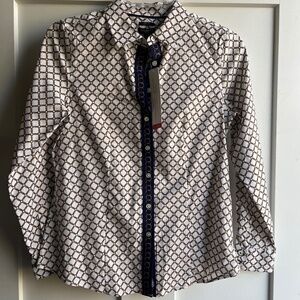 Talbots classic long sleeve non-iron button up shirt